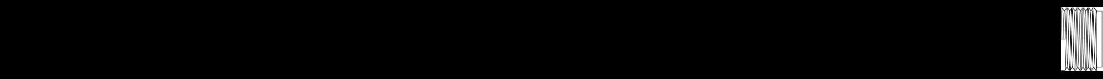 Drawing of the M12 5-pin A-coded male to female extension cable, 1 m or 3 m