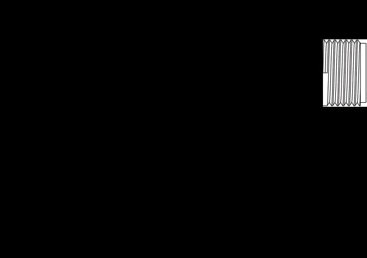 Drawing of the M12 5-pin A-coded T-type splitter
