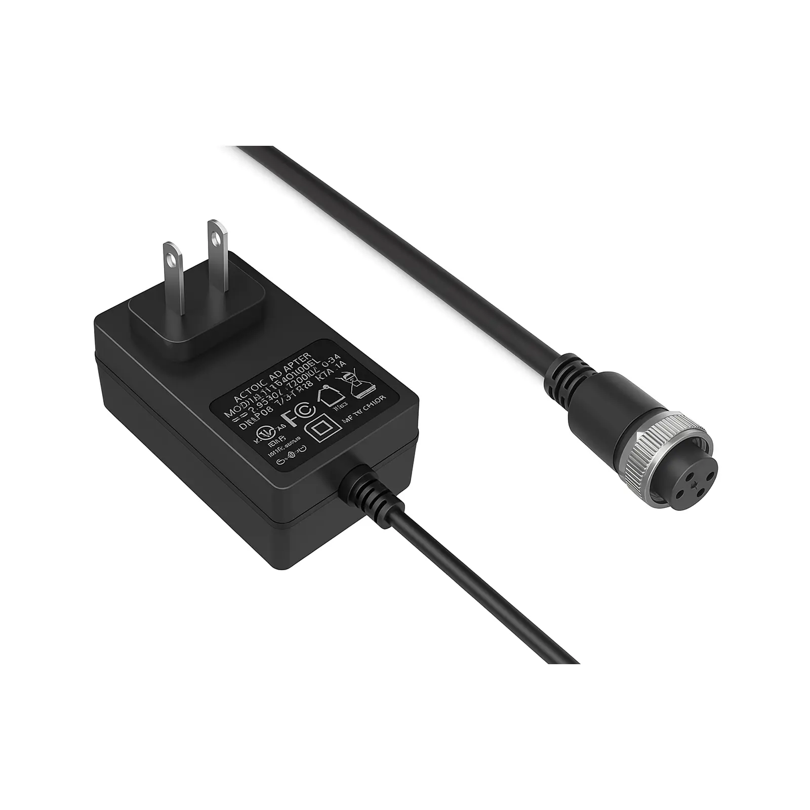 M12 5-Pin A-Code Female to Power Adapter